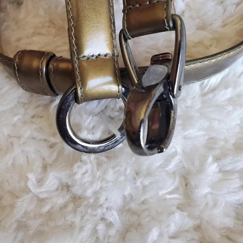 VINTAGE‎ Genuine Italian Leather Gold Brown 36